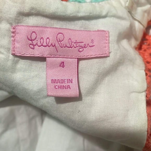 Lilly Pulitzer Floral Sleeveless Dress in Blue and Orange - Picture 14 of 16